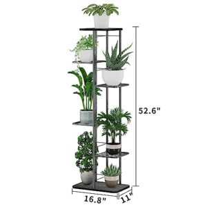 Simple Trending Metal Plant Stand 6-Tier 7 Potted for Indoor Ountdoor, Plant Shelf for Patio Garden Corner Balcony, Black