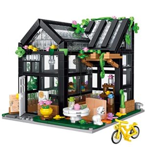 mesiondy flower house building set, compatible with lego flower friends house, create a warm and beautiful environment, gift for girls 6-12(567 pcs)