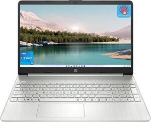 hp 15.6’’ touchscreen laptop, 11th gen intel core i5-1135g7 processor, 16gb ram, 512gb ssd, 15.6” hd touch display, intel iris xe graphics, wi-fi, webcam, windows 11 home in s mode, natural silver