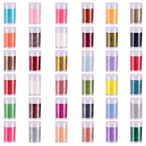 36 holographic colors set,7.6gram/bottle, fine glitter for epoxy resin craft diy tumblers making slimes body nail art festival decoration