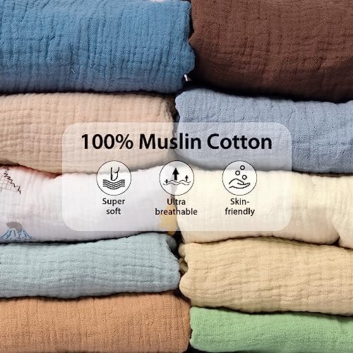 Ultra Soft Muslin Fitted Bassinet Mattress Cover Sheets | 32" x 18", Fit for Halo, Dream on Me, Fisher Price, Delta, Graco, Other Oval Bassinet or Cradle, Neutral Boho Color for Boy and Girl Fog