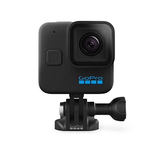 GoPro HERO11 Black Mini - Compact Waterproof Action Camera with 5.3K60 Ultra HD Video, 24.7MP Frame Grabs, 1/1.9" Image Sensor, Live Streaming, Stabilization (Renewed)