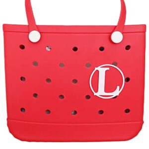 TEYOUYI Decorative Alphabet Lettering-L Accessories Compatible with Bogg Bags,Charm Inserts for Bogg Bag,Personalize your Tote Bag with Alphabet Letters