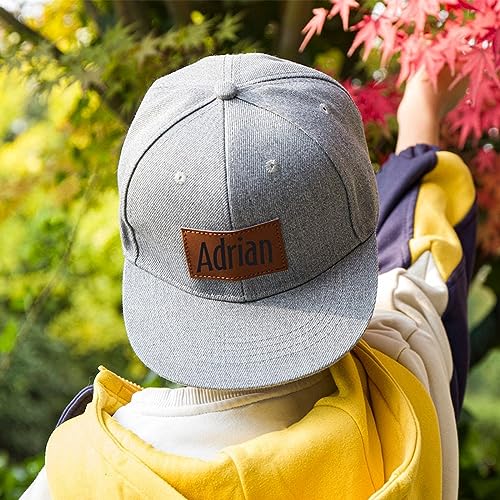 Personalized Toddler Baby Hats,Custom Baseball Caps with Name,Adjustable Snapback Truck Caps for Infants,Softball Caps for Boys Girls and Adults(Style-A)