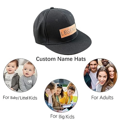 Personalized Toddler Baby Hats,Custom Baseball Caps with Name,Adjustable Snapback Truck Caps for Infants,Softball Caps for Boys Girls and Adults(Style-A)