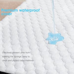 UBBCARE Waterproof Pack and Play Mattress, 38x24x3 Inches Memory Foam Playpen Mattress, Dual-Side Mini Crib Mattress for Baby & Toddler