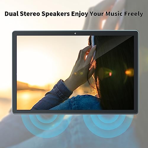 Android 11 Tablet 10inch Phablet, Large Storage 64GB Tablets Dual Stereo Speakers 512GB Expand, Octa-core Processor 3GB RAM 6000mAh Big Battery 10.1'' IPS HD Screen Google Tableta Tab(Blue)