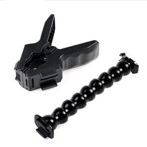 MBAFIT Jaw Flex Clamp Adjustable Gooseneck Mount for GoPro Hero 11 10 9 8 7 6 5, Session,DJI OSMO Action,SJCAM, Yi and Other Action Camera