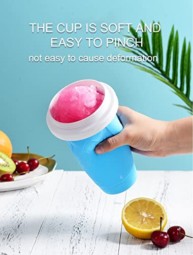 Slushy Cup Maker, Cleaning Brush Included, Slushie Cup, Slushy Maker Cup, Double Layer Durable Cooling Cup, Squeeze Cup, Slushie Maker, DIY Slushie Smoothie Maker, Must Haves 2023