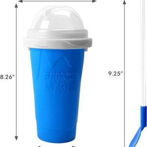 Slushy Cup Maker, Cleaning Brush Included, Slushie Cup, Slushy Maker Cup, Double Layer Durable Cooling Cup, Squeeze Cup, Slushie Maker, DIY Slushie Smoothie Maker, Must Haves 2023