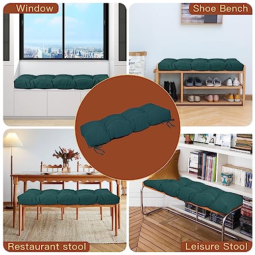 Focuprodu Bench Cushions. Non-Slip Pile Bench Cushion for Indoor and Outdoor in Multiple Scenarios.36x14 Inch Bench Cushion Ideal Cushion for Benches, Sofas and Raised Windows. (36x14x4, Ink Black)