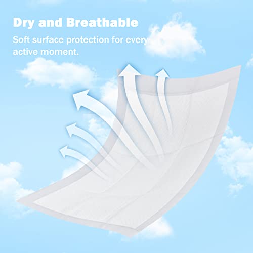 FORYEE Disposable Changing Pad Liners for Baby 17 x 13 Inches (100 Pack) Waterproof Underpads Soft Non-Woven Fabric Breathable Changing Pad for Changing Table - White