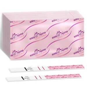 easy@home pregnancy test strips kit: 20-pack hcg test strips, early detection home pregnancy test