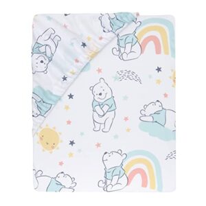 Lambs & Ivy Disney Baby Cozy Friends Winnie The Pooh White Fitted Crib Sheet