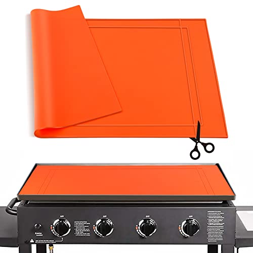 i-FSK Griddle Mat Silicone, Heavy Duty Food Grade Silicone Grill Mat, Customizable Size, Compatible with Blackstone 36", 30",28" Models for All Season BBQ Grill Mat Protection,Fathers Day Dad Gifts