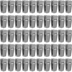 blcculi hanger clips for hangers,50 pcs baby hanger clips,plastic finger clips,pant hanger clips,strong pinch grip clips for use with slim-line clothes hangers velvet hangers (grey)
