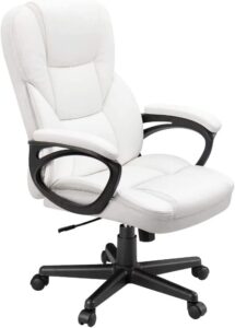 letrem office chair ergonomic for lumbar support task swivel,ergonomic executive chair with arms and wheels dining room computer chair learning desk chair meeting chair a/white/one side