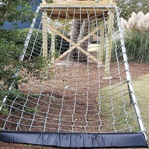 outdoor kids playground play safety net, garden climbing frame net, backyard climbing rope ladder, balcony railing stair protection net, universal heavy duty truck cargo net(size:1m*1m)