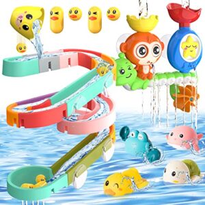 bath toys for toddlers 1-3 years old, preschool bathtub water toys for kids ages 4-8, durable interactive infant toys for 6 to 12-18 months, stem kit birthday gift for baby boys girls