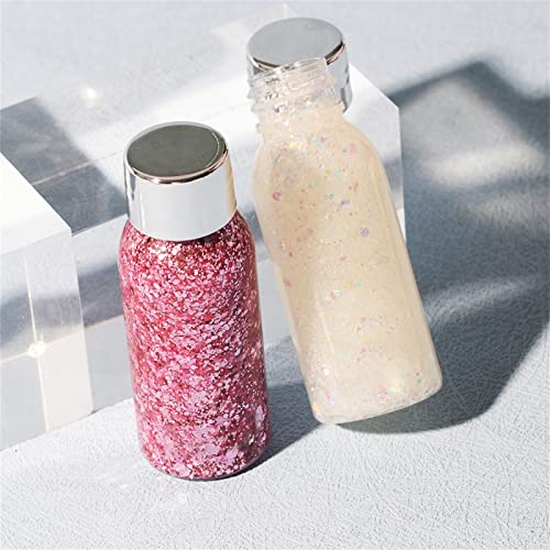 Colour Body Glitter Gel Scale Set Sequins Skin Long Lasting Sparkling Eyeshadow Lip Nail Hair Painting Glitter Decorate Art Festival Party Make Up Powder Set Glitter Eye Makeup