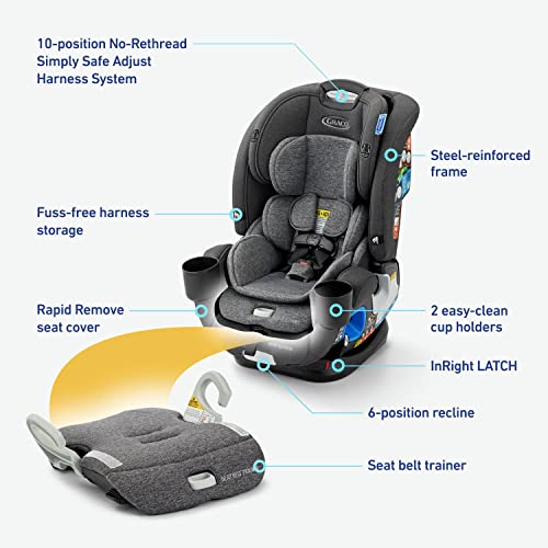 Graco® 4Ever® DLX Grad 5-in-1 Car Seat, Harrison