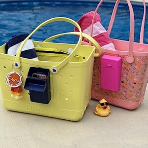 Phone Holder Compatible with Bogg Bag Accessories - Universal Size Also Compatible with Simply Southern Bag - Fully Closable Phone Case for Silicone Tote Bag - Water Resistant Wont Fall Out or Get Wet