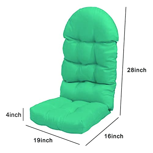 RISELY Rocking Chair Replacement Cushions, High Back Rocking Chair Cushion 44x19x4 inch, Outdoor Seat Back Chair Cushion Sunscreen and Fade-Resistant