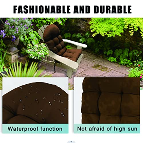 RISELY Patio Cusionshions Set, High Back Rocking Chair Cushion 44x19x4 inch, Outdoor Seat Back Chair Cushion Sunscreen and Fade-Resistant