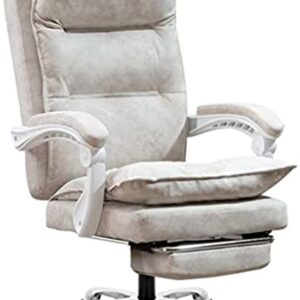 LETREM Office Chair Mesh Chair Ergonomic, Computer Chair Adjustable Seat Height with Back Support and Arms, Desk Chair Comfy, Study Chair for Home, Office and Executive A/White/One Side