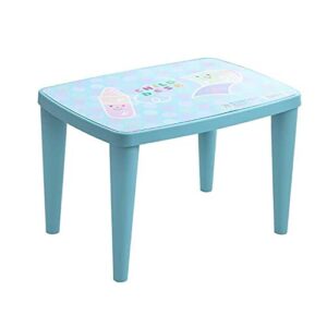 walnut kindergarten table plastic household children's table and chair set baby toys learning small chair rectangular writing table (color : d)