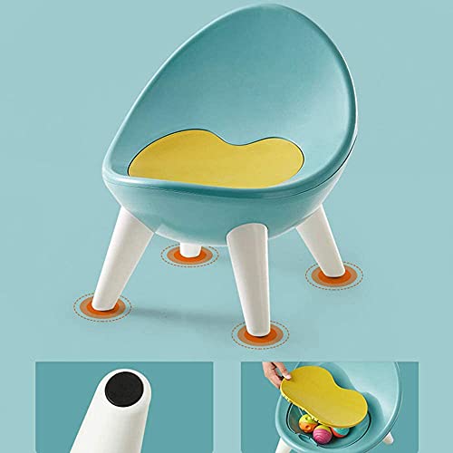 Walnut Children's Table and Chair Set Kindergarten Study Table Chair Baby Game Writing Desk Plastic Household (Color : E)