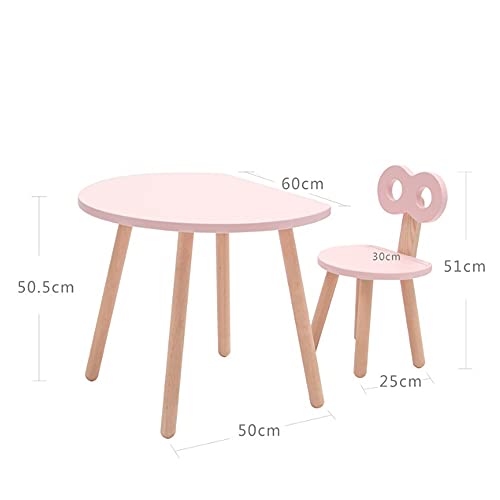 Walnut Kids Table and Chairs Writing Table Desk Solid Wood Children's Desks and Chairs Study Game Writing Kids Reading Table