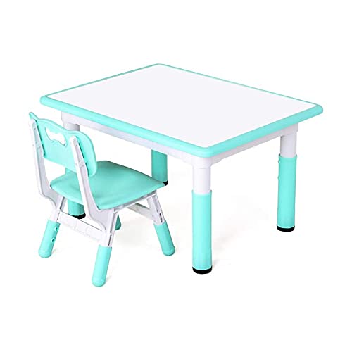 Walnut Children's Tables and Chairs Kindergarten Plastic Table and Chairs Games to Eat Painting Graffiti Can Lift Baby Study Table