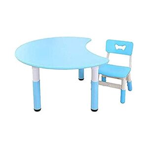 walnut children's table and chair set kindergarten can be raised and lowered plastic baby game table graffiti belt storage tablo