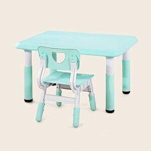 Walnut Baby Table Chair Set Kindergarten Toy Table Baby Children Home Learning Table Chair Can Be Raised Lowered Plastic Game Table