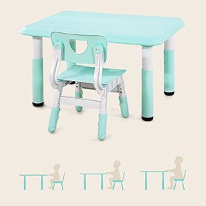 Walnut Baby Table Chair Set Kindergarten Toy Table Baby Children Home Learning Table Chair Can Be Raised Lowered Plastic Game Table