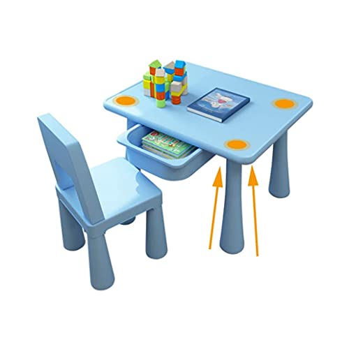 Walnut Healthy Safety PP Children's Game Study Table Chair Parent-Child Game Desk Baby Kids Furniture (Color : D)