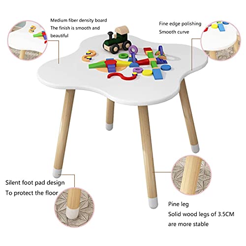 Walnut Wooden Child Desk Chair Set Child Desk Activity Table Study Desk Painting Book Gift Child Dinner Table/Baby Picnic Table