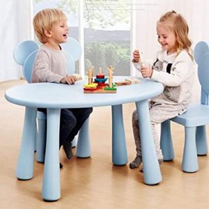 Walnut Children's Table and Chair Kindergarten Table and Chair Baby Learning Table Plastic Table Chair Chair Game Table Toy Table (Color : E)