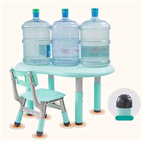 Walnut Children's Table Chair Set Kindergarten Toy Table Home Study Table Can Be Adjusted Up Down Environmental Protection Materials (Color : E)