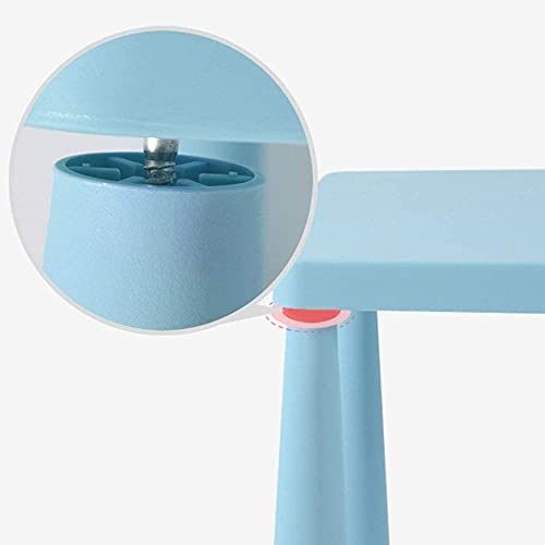 Walnut Childrens Kids Plastic Table and Chair Set Learning Studying Desk for Home Kindergarten Kids Table and Chair (Color : D)