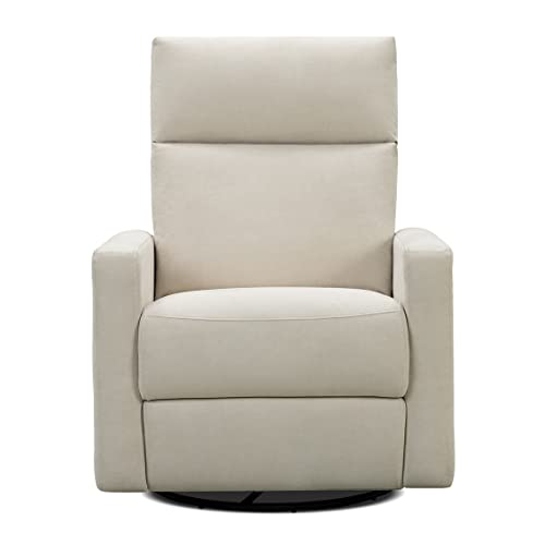 Nurture& The Glider Plus - Premium Nursery Power Recliner | Swivel Chair with Adjustable Head Support and Adjustable Lumbar Support | Built-in USB - The Ultimate Comfort for Nursing, Relaxing (Ivory)