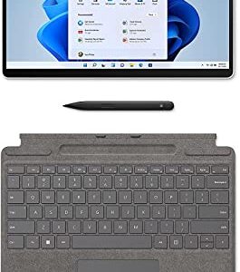 Microsoft Surface Pro X Tablet, 13" PixelSense Touchscreen Display, SQ1, 8GB Memory, 128GB Solid State Drive, Qualcomm Adreno 685 GPU, Windows 11 Home, Surface Laptop, Platinum (Renewed)