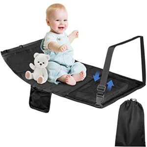 acelist toddler airplane bed - portable airplane seat extender for kids with storage bag & mesh pocket - baby travel essential footrest - airplane must haves for toddlers, 17 * 31''