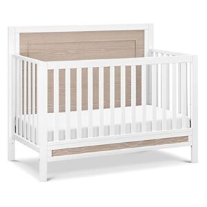 carter's by davinci radley 4-in-1 convertible crib in white & coastwood, greenguard gold certified