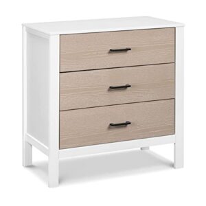 carter's by davinci radley 3-drawer dresser in white & coastwood
