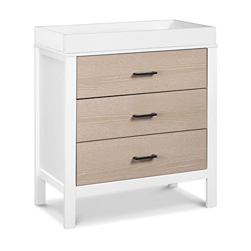 Carter's by DaVinci Radley 3-Drawer Dresser in White & Coastwood