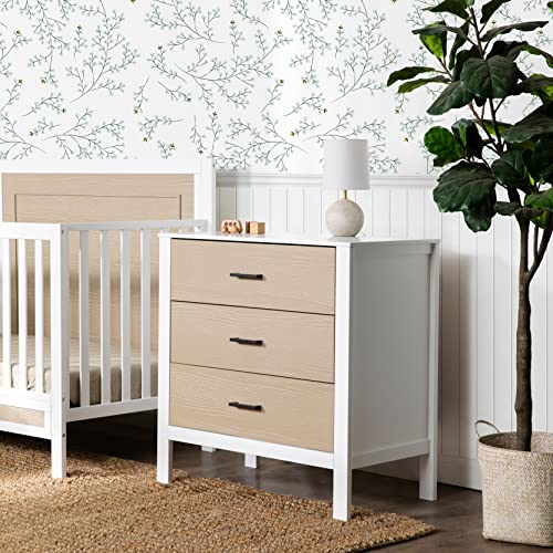 Carter's by DaVinci Radley 3-Drawer Dresser in White & Coastwood