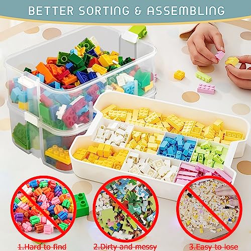 Cube Storage Organizer Bins for Lego Plastic Kids Child Toy Containers ...