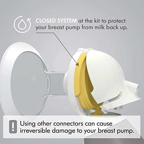 Medela Manual Breast Pump & PersonalFit Flex Replacement Membranes, 2-Pack, Compatible & PersonalFit Flex Replacement Connectors